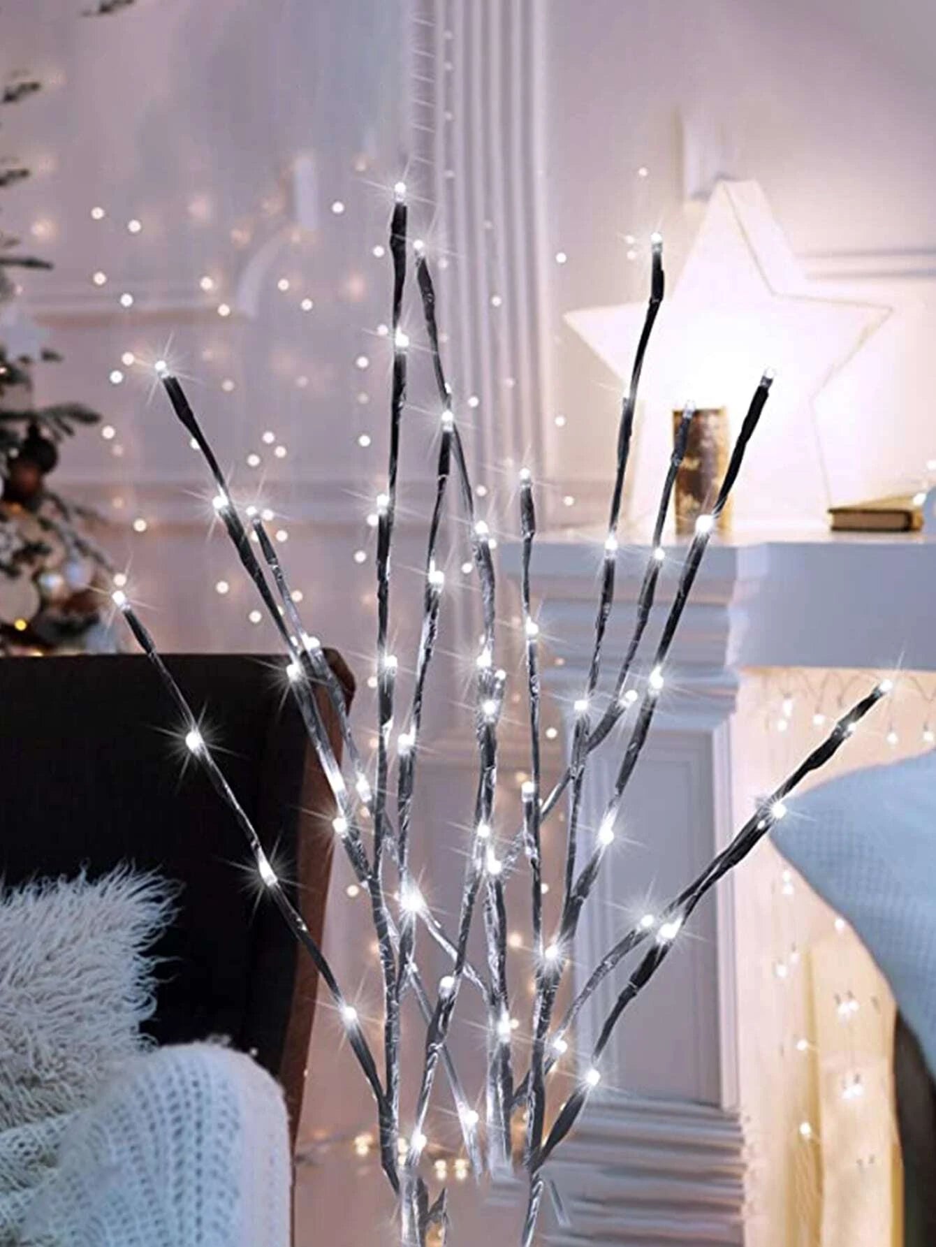 1Pc Tree Branch Design Decorative Light, LED Creative Tree Branch Novelty Light for Home Decor