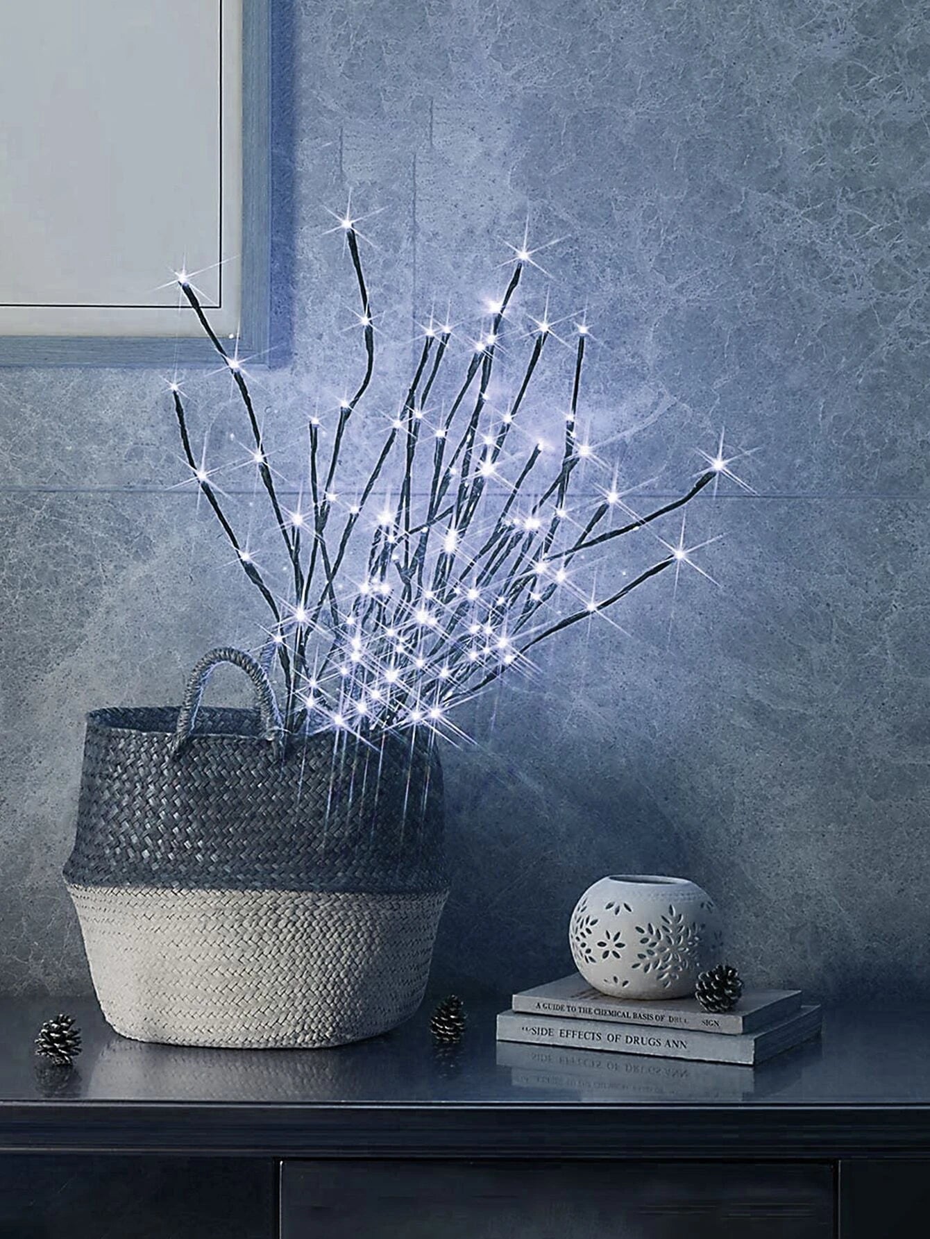 1Pc Tree Branch Design Decorative Light, LED Creative Tree Branch Novelty Light for Home Decor